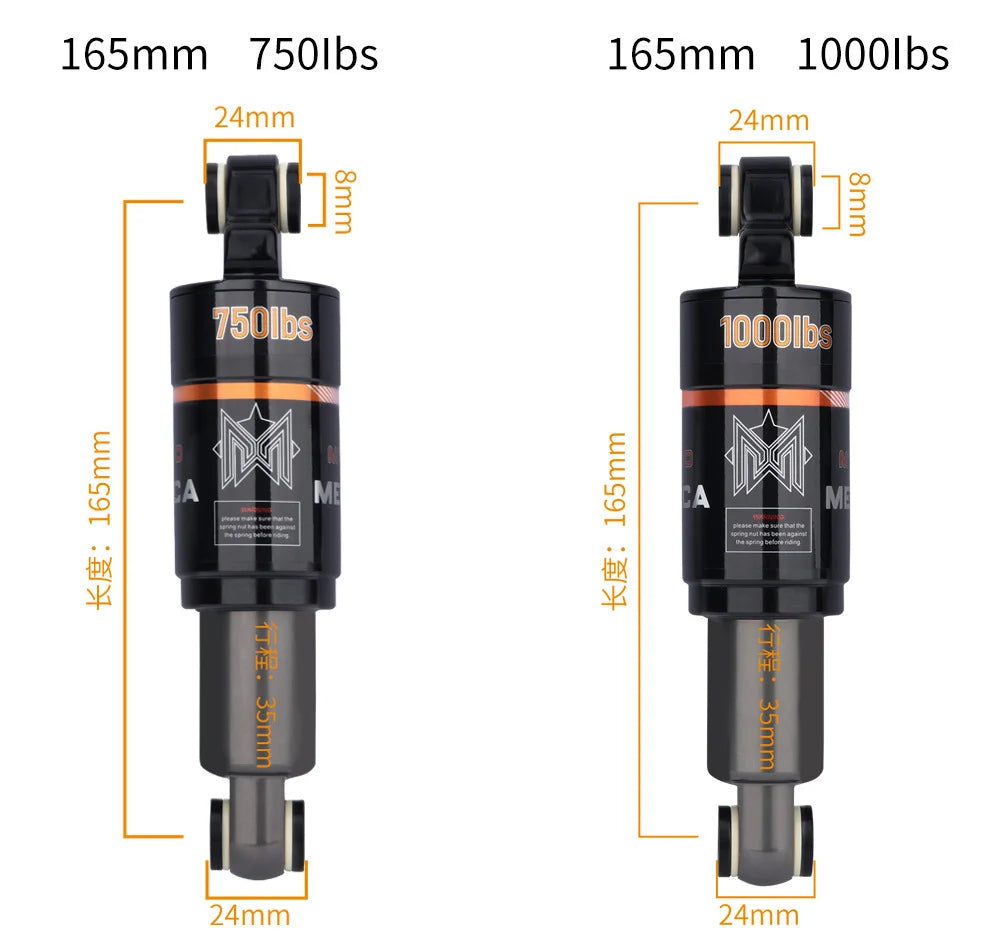 Meroca 125-190 mm 750-1000 lbs Federung