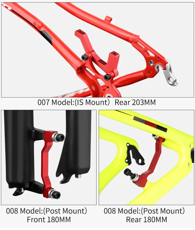 1/2Pcs Bicycle Disc Brake Caliper Mount Adapter MTB Disc Brake Converter IS PM 140 160 180 203mm Bike Disc Brake Rotor Adapter