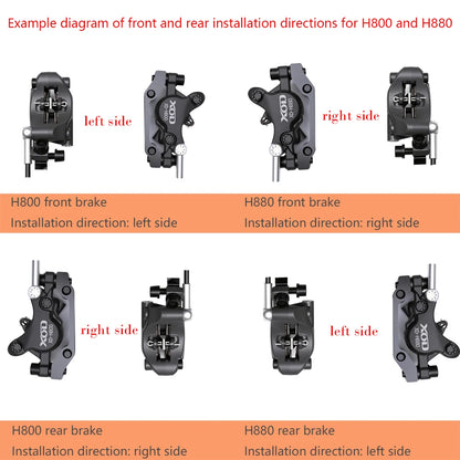 XOD H800/H880 Electric Scooter Hydraulic Disc Brake for KUKirin G2 MAX G2 Master  Multiple Models Electric Scooter Brake