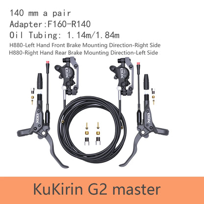 XOD H800/H880 Electric Scooter Hydraulic Disc Brake for KUKirin G2 MAX G2 Master  Multiple Models Electric Scooter Brake