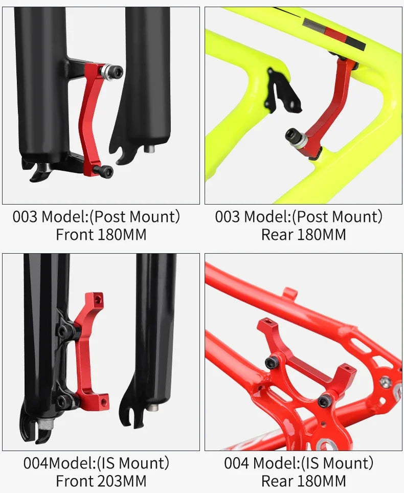 1/2Pcs Bicycle Disc Brake Caliper Mount Adapter MTB Disc Brake Converter IS PM 140 160 180 203mm Bike Disc Brake Rotor Adapter