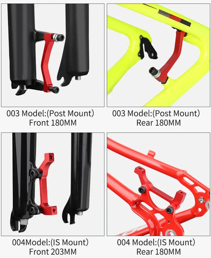 1/2Pcs Bicycle Disc Brake Caliper Mount Adapter MTB Disc Brake Converter IS PM 140 160 180 203mm Bike Disc Brake Rotor Adapter