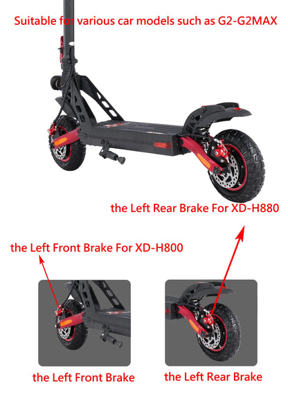 XOD H800/H880 Electric Scooter Hydraulic Disc Brake for KUKirin G2 MAX G2 Master  Multiple Models Electric Scooter Brake