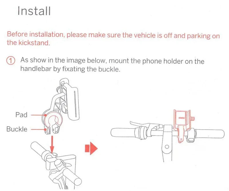 Segway Original phone holder