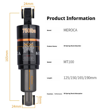 Meroca 125-190 mm 750-1000 lbs Federung