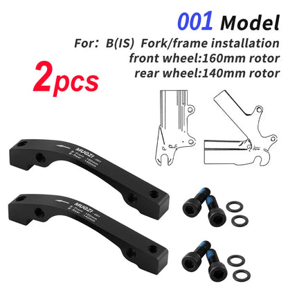 1/2Pcs Bicycle Disc Brake Caliper Mount Adapter MTB Disc Brake Converter IS PM 140 160 180 203mm Bike Disc Brake Rotor Adapter