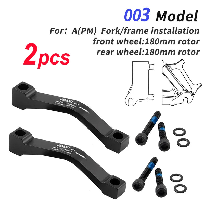 1/2Pcs Bicycle Disc Brake Caliper Mount Adapter MTB Disc Brake Converter IS PM 140 160 180 203mm Bike Disc Brake Rotor Adapter