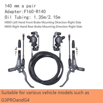 XOD H800/H880 Electric Scooter Hydraulic Disc Brake for KUKirin G2 MAX G2 Master  Multiple Models Electric Scooter Brake