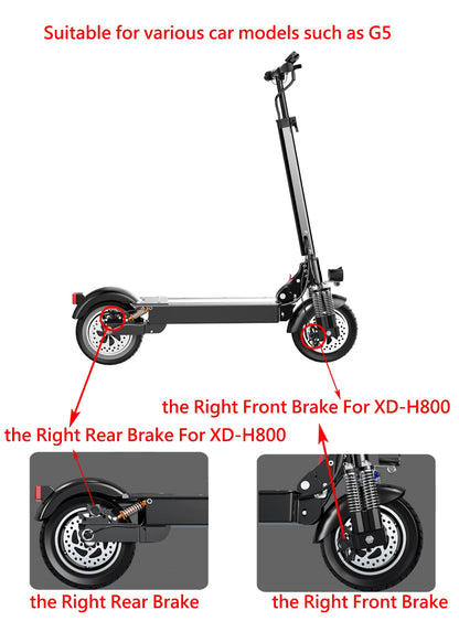 XOD H800/H880 Electric Scooter Hydraulic Disc Brake for KUKirin G2 MAX G2 Master  Multiple Models Electric Scooter Brake