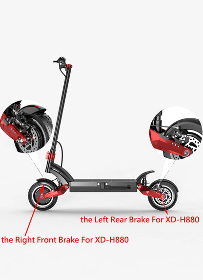XOD H800/H880 Electric Scooter Hydraulic Disc Brake for KUKirin G2 MAX G2 Master  Multiple Models Electric Scooter Brake