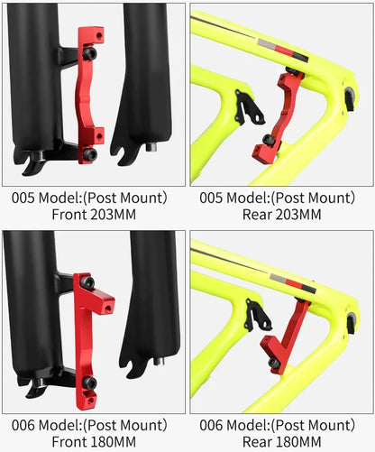 1/2Pcs Bicycle Disc Brake Caliper Mount Adapter MTB Disc Brake Converter IS PM 140 160 180 203mm Bike Disc Brake Rotor Adapter