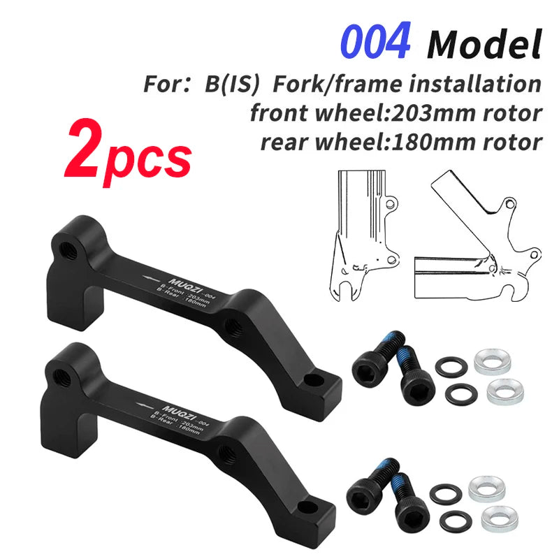 1/2Pcs Bicycle Disc Brake Caliper Mount Adapter MTB Disc Brake Converter IS PM 140 160 180 203mm Bike Disc Brake Rotor Adapter