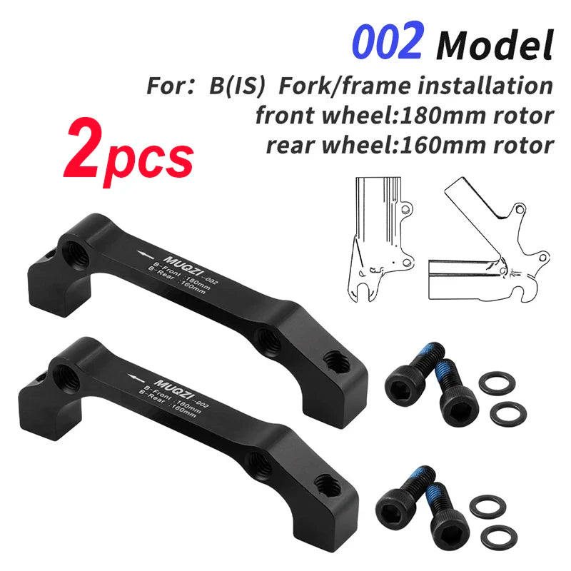 1/2Pcs Bicycle Disc Brake Caliper Mount Adapter MTB Disc Brake Converter IS PM 140 160 180 203mm Bike Disc Brake Rotor Adapter