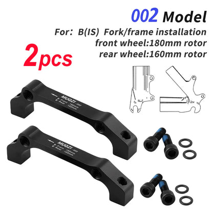 1/2Pcs Bicycle Disc Brake Caliper Mount Adapter MTB Disc Brake Converter IS PM 140 160 180 203mm Bike Disc Brake Rotor Adapter
