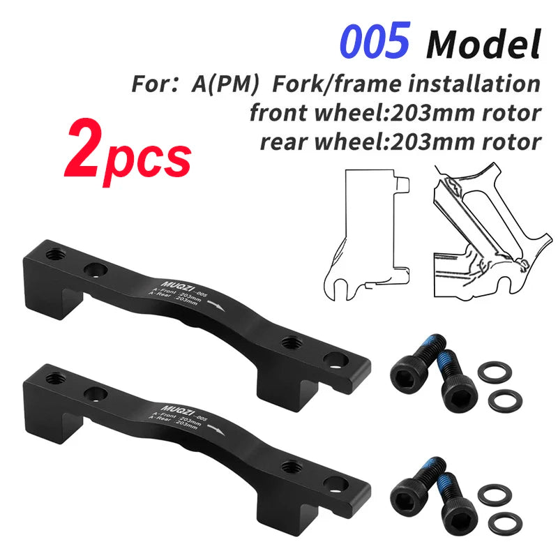1/2Pcs Bicycle Disc Brake Caliper Mount Adapter MTB Disc Brake Converter IS PM 140 160 180 203mm Bike Disc Brake Rotor Adapter