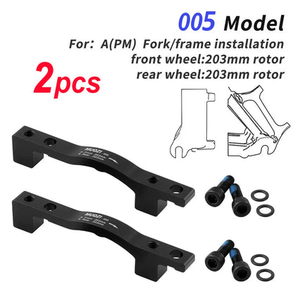 1/2Pcs Bicycle Disc Brake Caliper Mount Adapter MTB Disc Brake Converter IS PM 140 160 180 203mm Bike Disc Brake Rotor Adapter