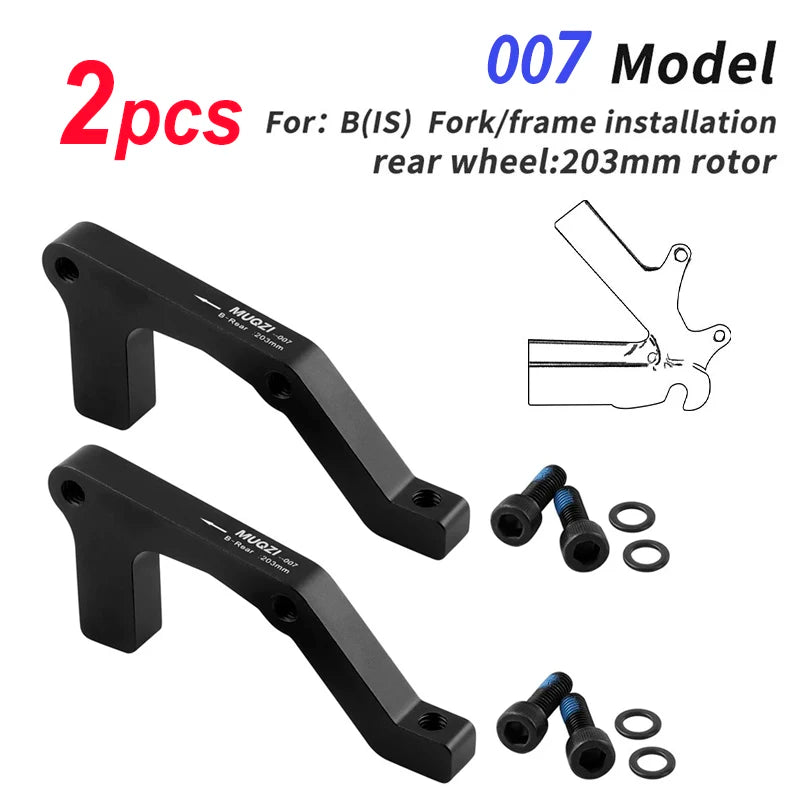 1/2Pcs Bicycle Disc Brake Caliper Mount Adapter MTB Disc Brake Converter IS PM 140 160 180 203mm Bike Disc Brake Rotor Adapter
