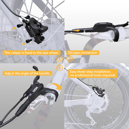 XOD H800/H880 Electric Scooter Hydraulic Disc Brake for KUKirin G2 MAX G2 Master  Multiple Models Electric Scooter Brake