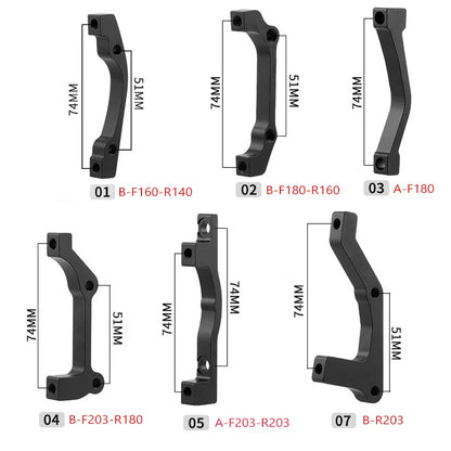 1/2Pcs Bicycle Disc Brake Caliper Mount Adapter MTB Disc Brake Converter IS PM 140 160 180 203mm Bike Disc Brake Rotor Adapter