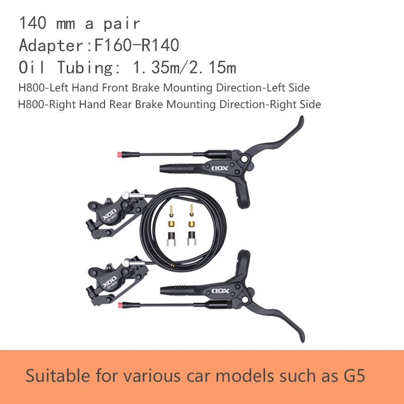 XOD H800/H880 Electric Scooter Hydraulic Disc Brake for KUKirin G2 MAX G2 Master  Multiple Models Electric Scooter Brake